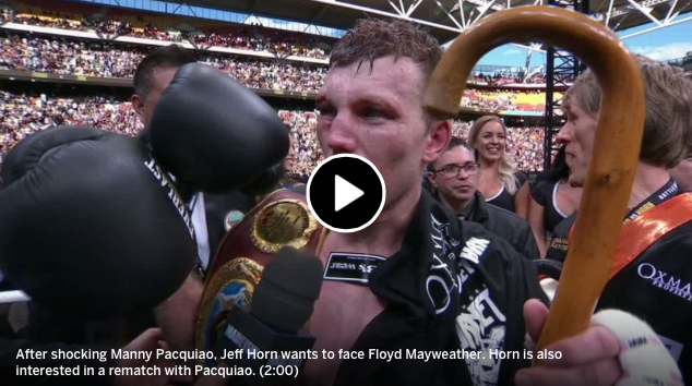 Jeff Horn eyeing Floyd Mayweather fight in Las Vegas
